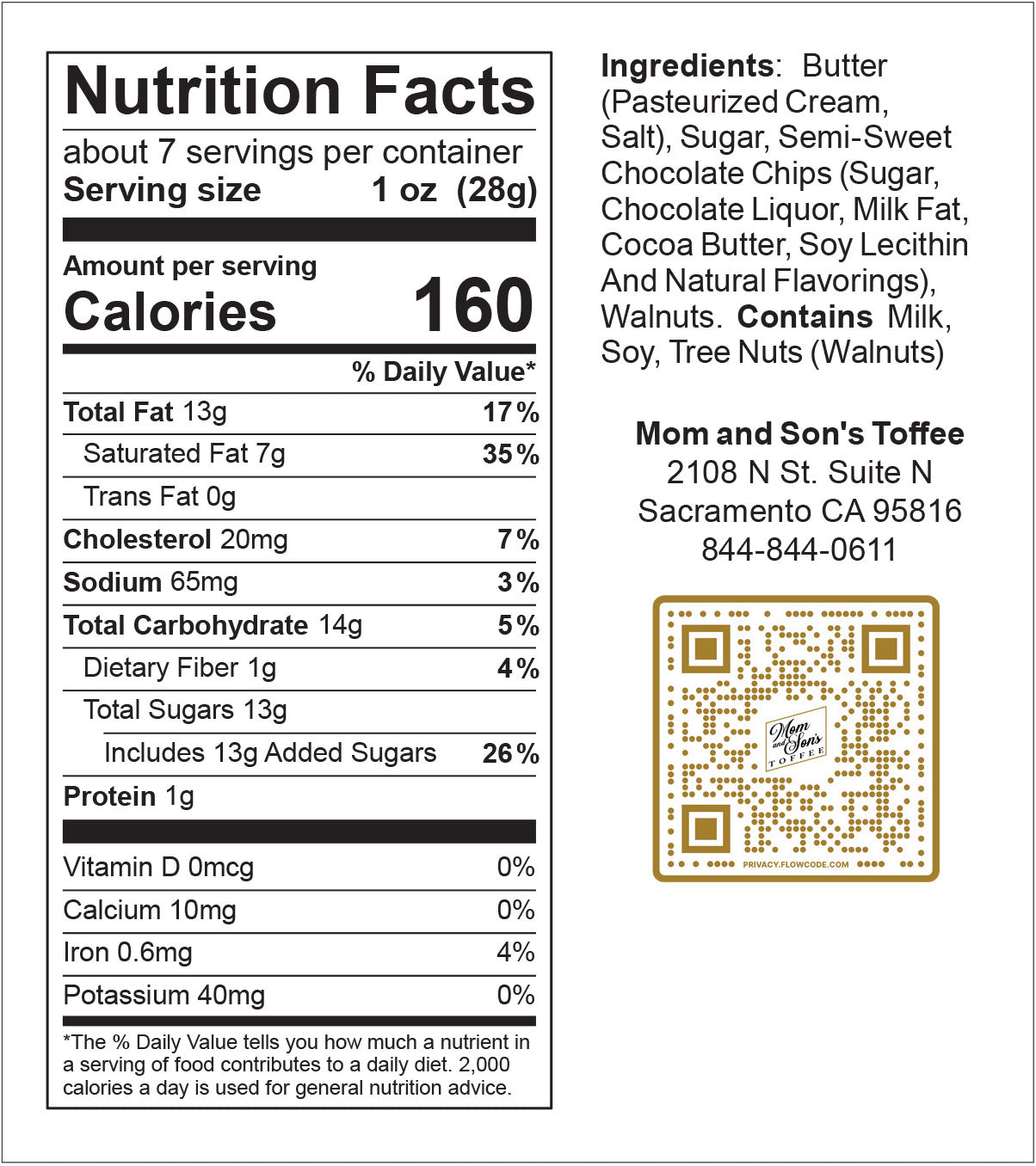 Chocolate Walnut Toffee